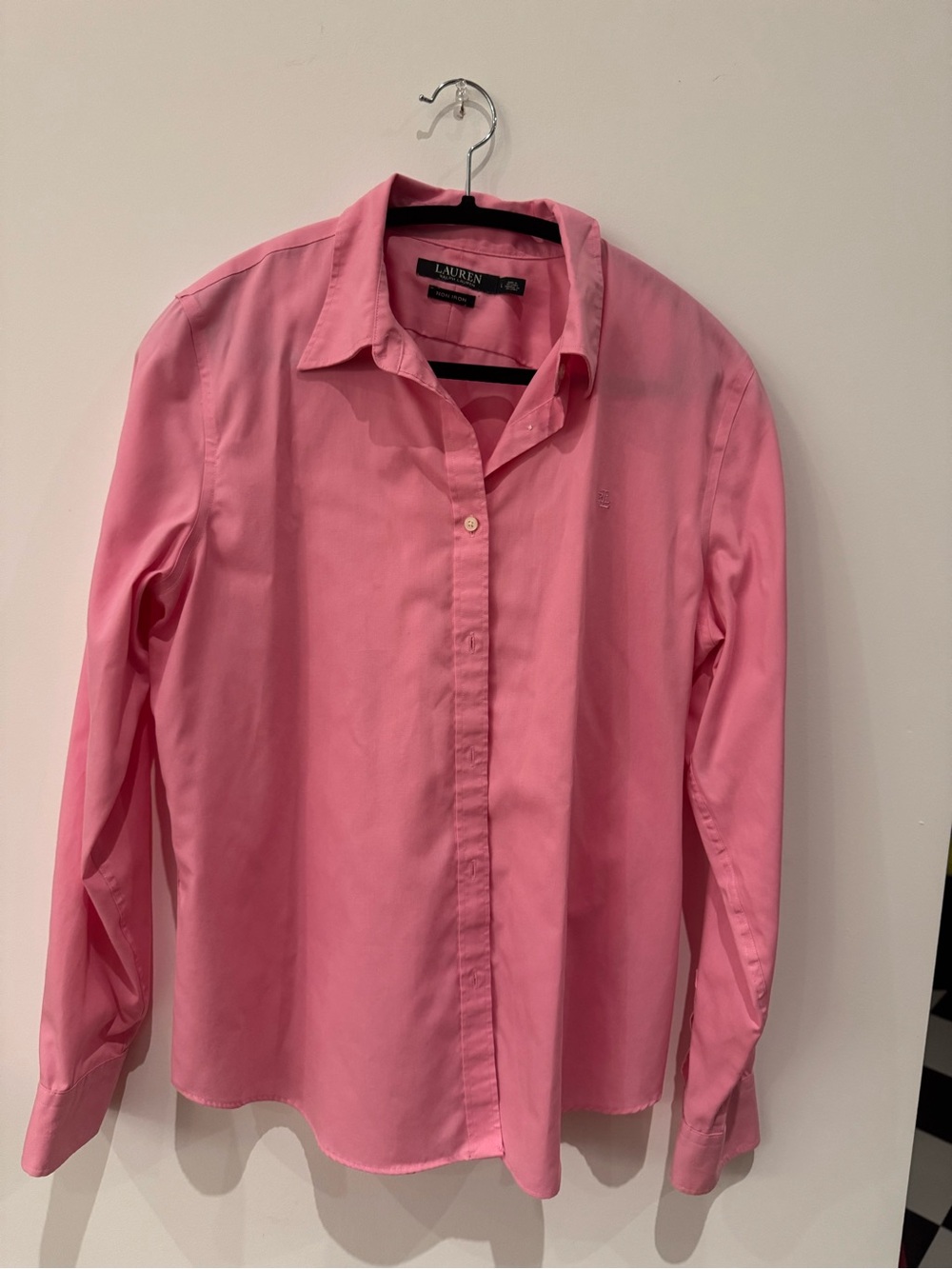 Lauren Ralph Lauren Pink Long-Sleeve Button-Up Shirt